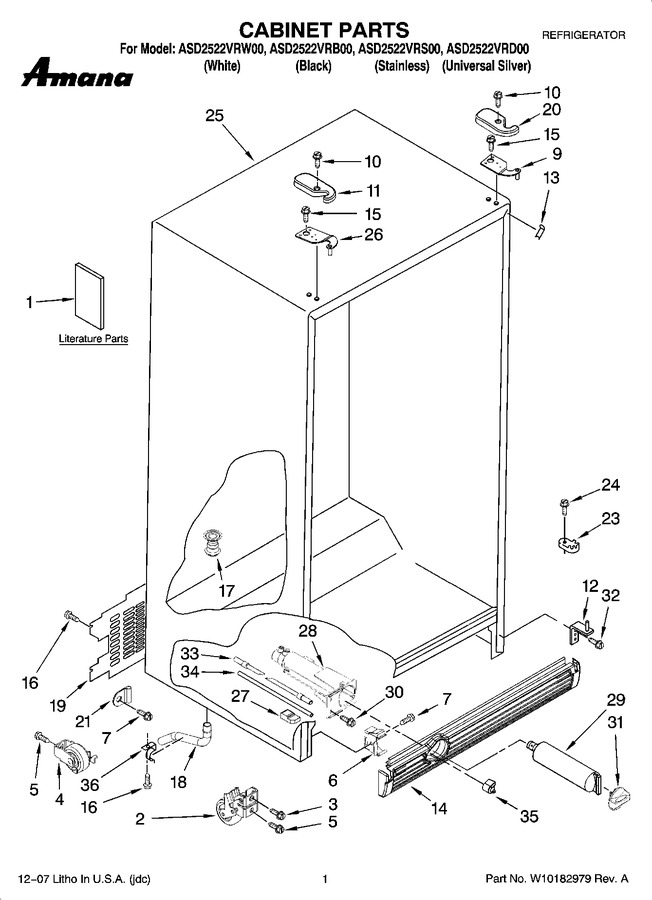 Diagram for ASD2522VRS00