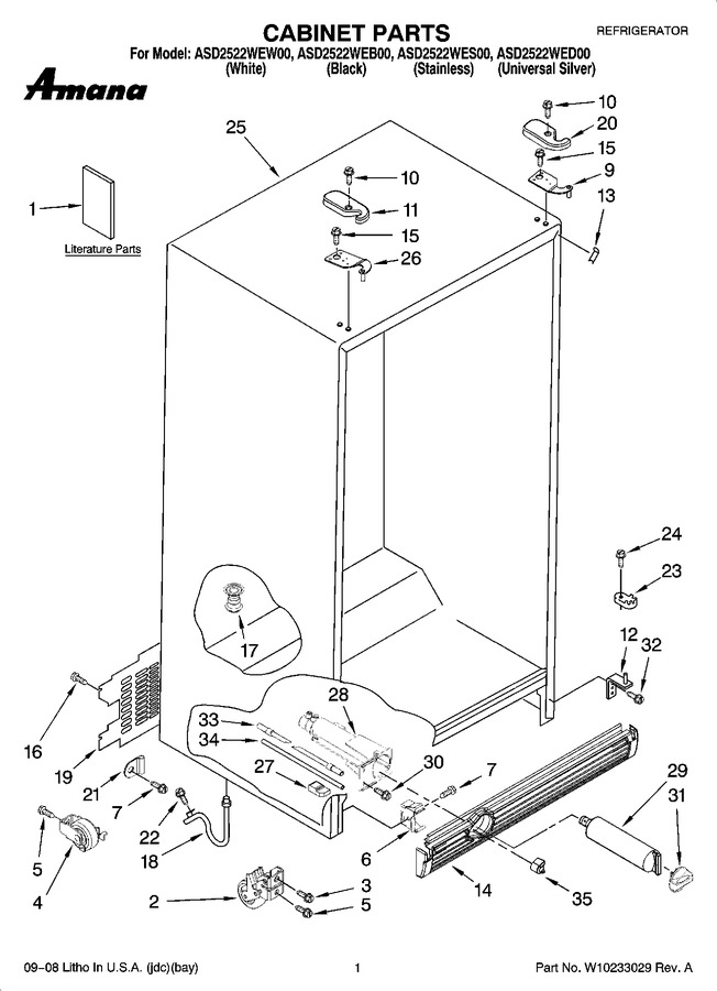Diagram for ASD2522WEW00