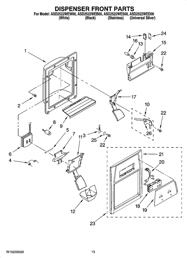 Diagram for ASD2522WEW00