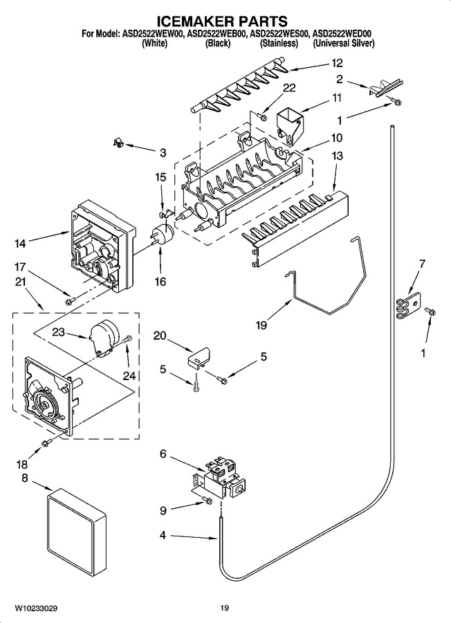 Diagram for ASD2522WEW00