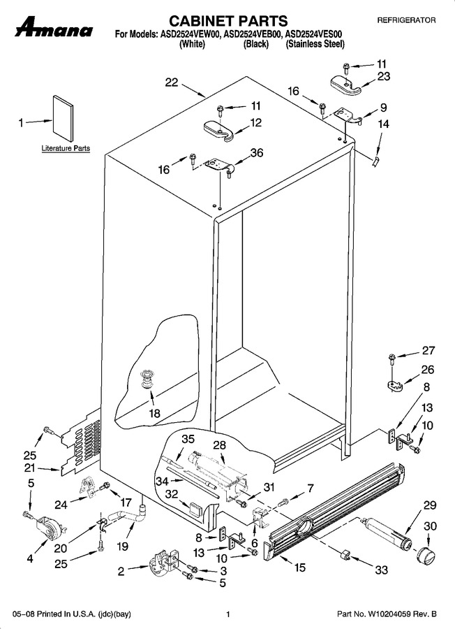 Diagram for ASD2524VEW00