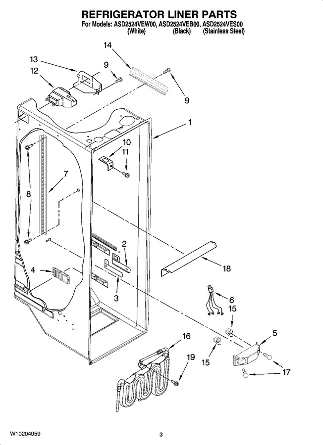 Diagram for ASD2524VES00