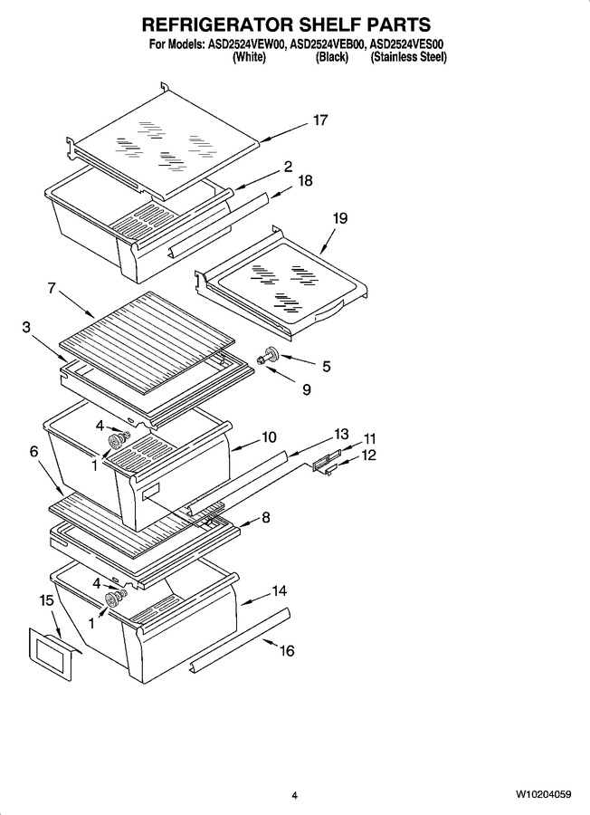 Diagram for ASD2524VES00