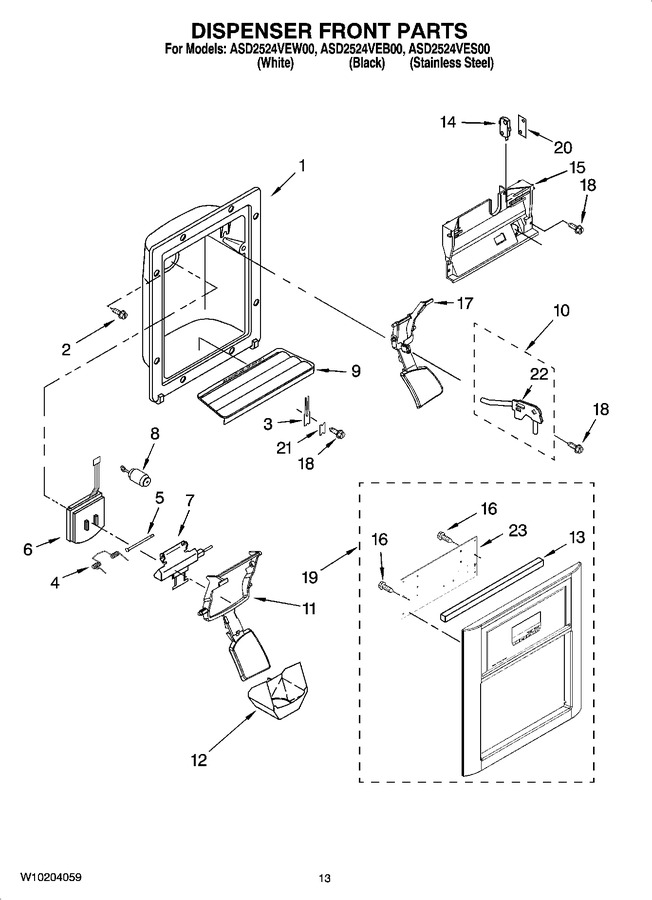 Diagram for ASD2524VES00