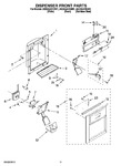Diagram for 08 - Dispenser Front Parts