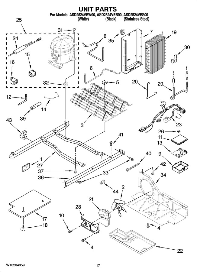 Diagram for ASD2524VES01