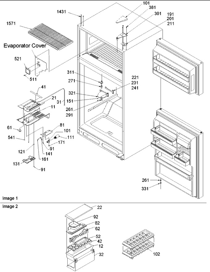 Diagram for ITH500VW (BOM: P1322506W W)