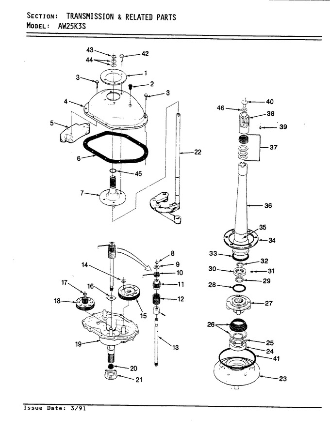 Diagram for AW25K3WS