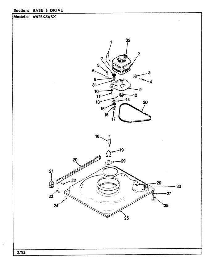 Diagram for AW25K3WSX