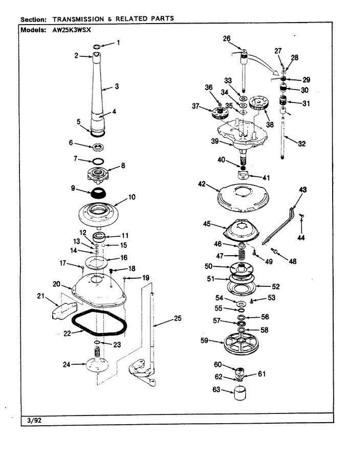 Diagram for AW25K3WSX