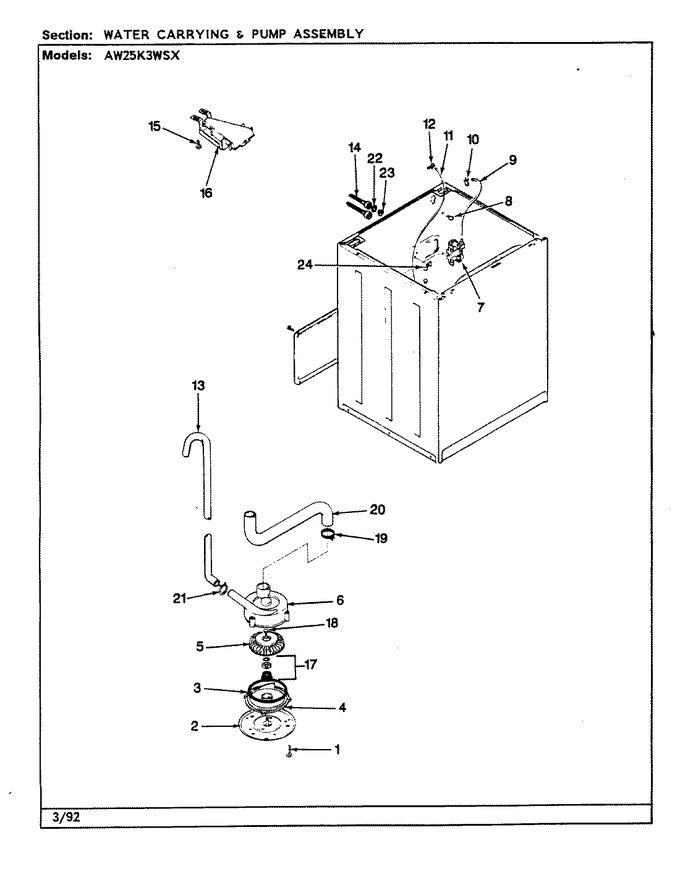 Diagram for AW25K3WSX
