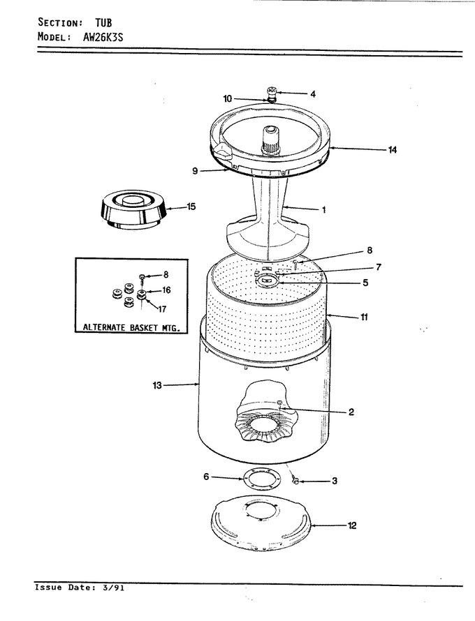 Diagram for AW26K3HS