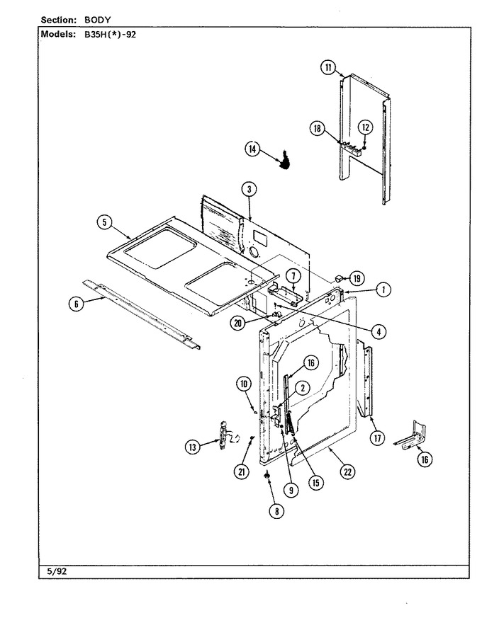 Diagram for B35HN-92X-ON