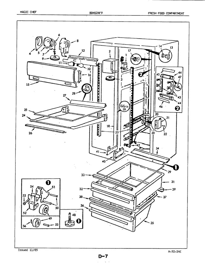 Diagram for BDNS24F9A (BOM: 5L56B)