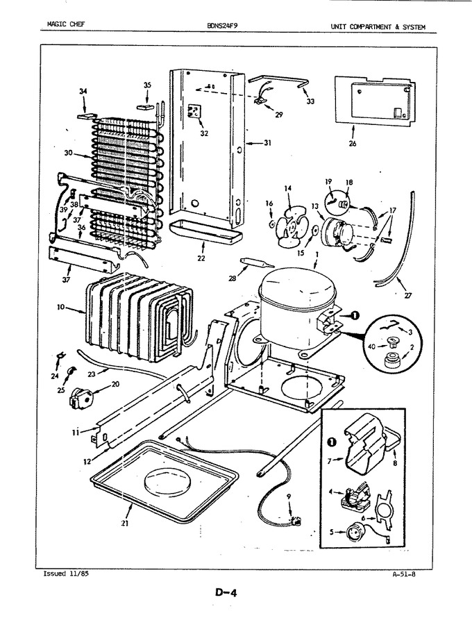 Diagram for BDNS24F9A (BOM: 5L56A)