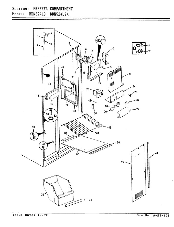 Diagram for BDNS24L9A (BOM: BN91A)