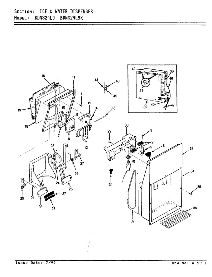 Diagram for BDNS24L9 (BOM: BN92A)
