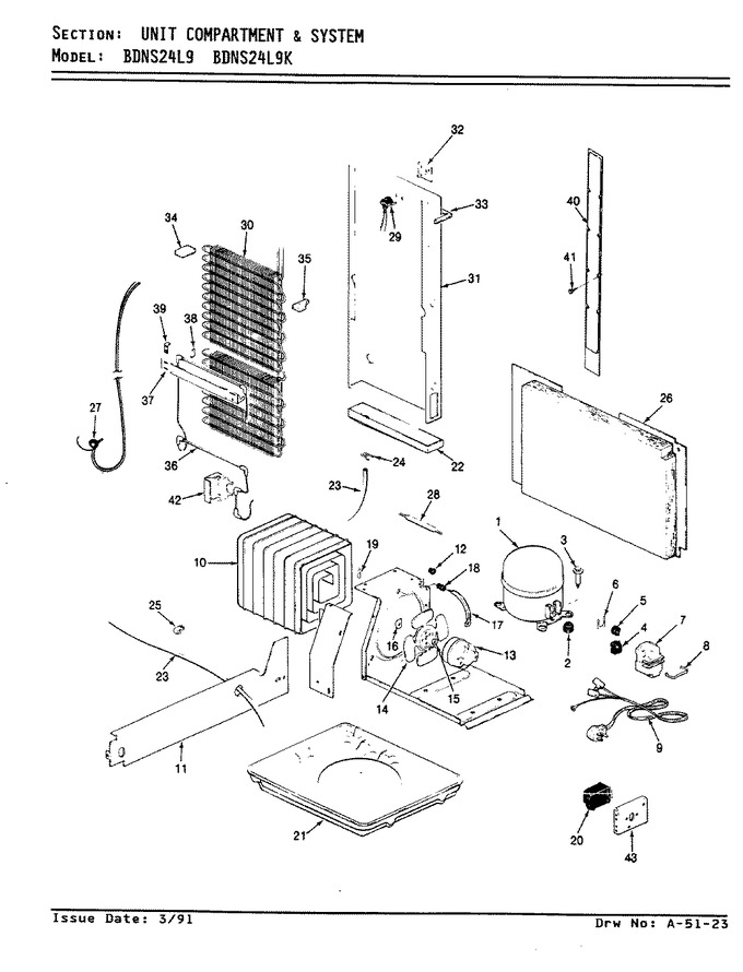 Diagram for BDNS24L9 (BOM: BN92A)