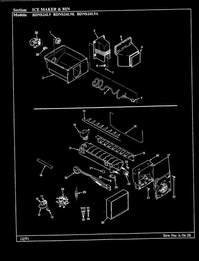 Diagram for BDNS24L9A (BOM: BU86A)