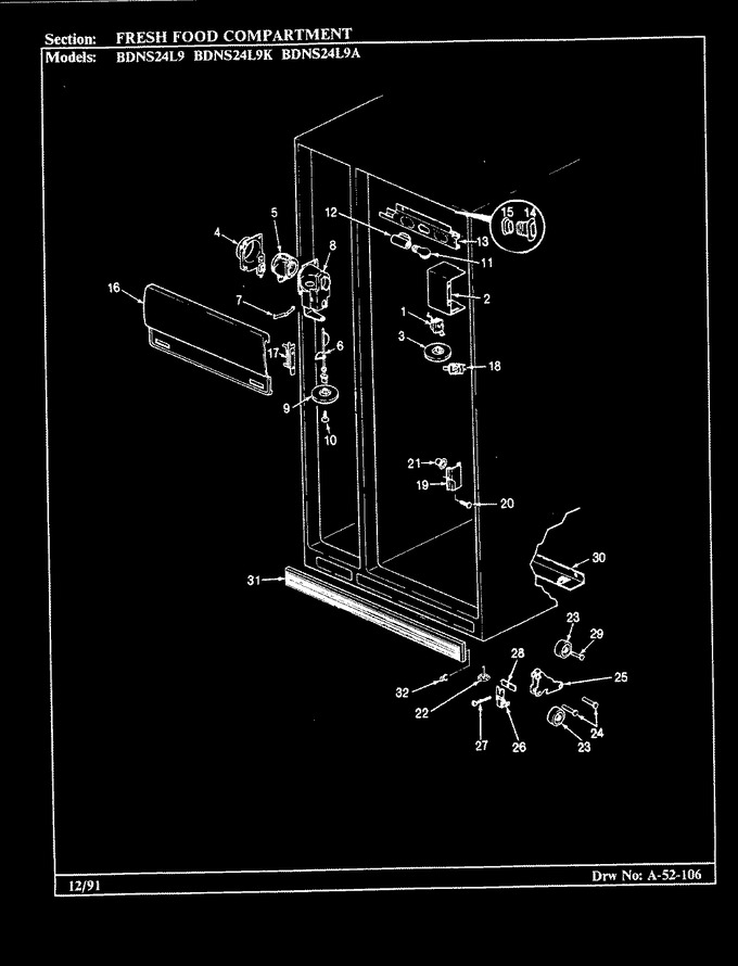 Diagram for BDNS24L9A (BOM: BU86A)