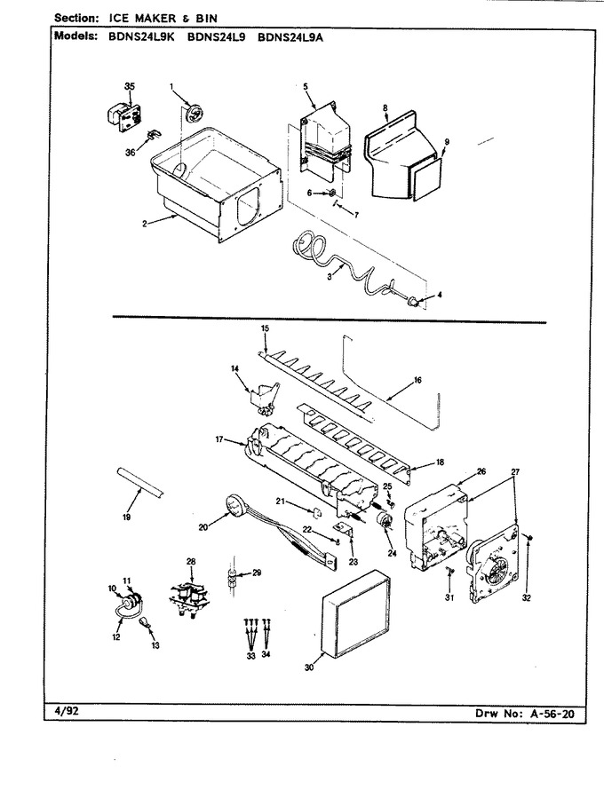 Diagram for BDNS24L9A (BOM: BU85B)
