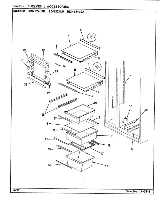 Diagram for BDNS24L9A (BOM: BU85B)