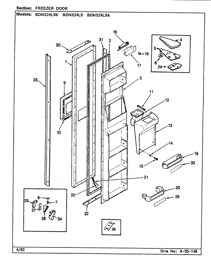 Diagram for BDNS24L9A (BOM: BU85B)