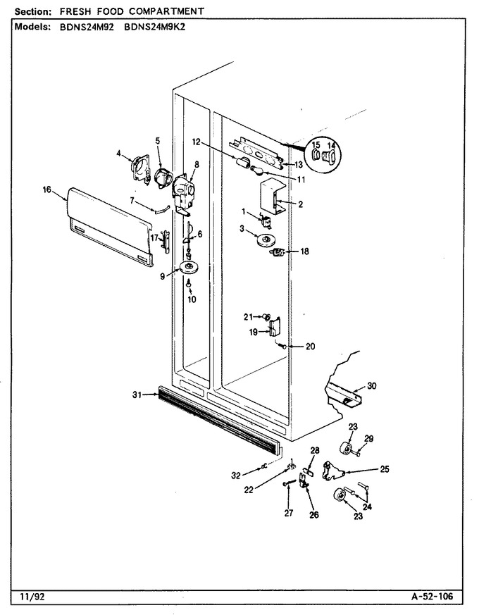 Diagram for BDNS24M92 (BOM: CP86A)