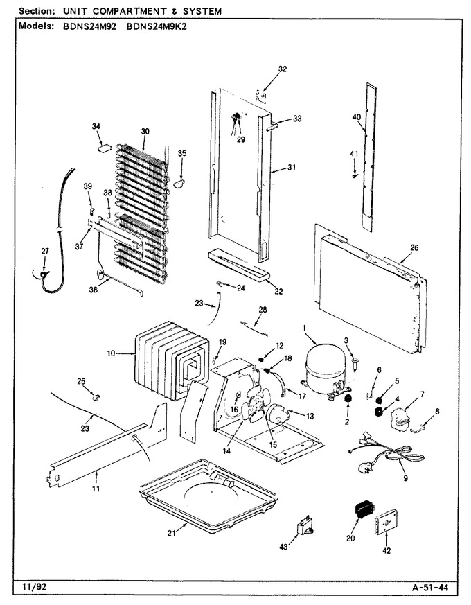 Diagram for BDNS24M92 (BOM: CP86A)