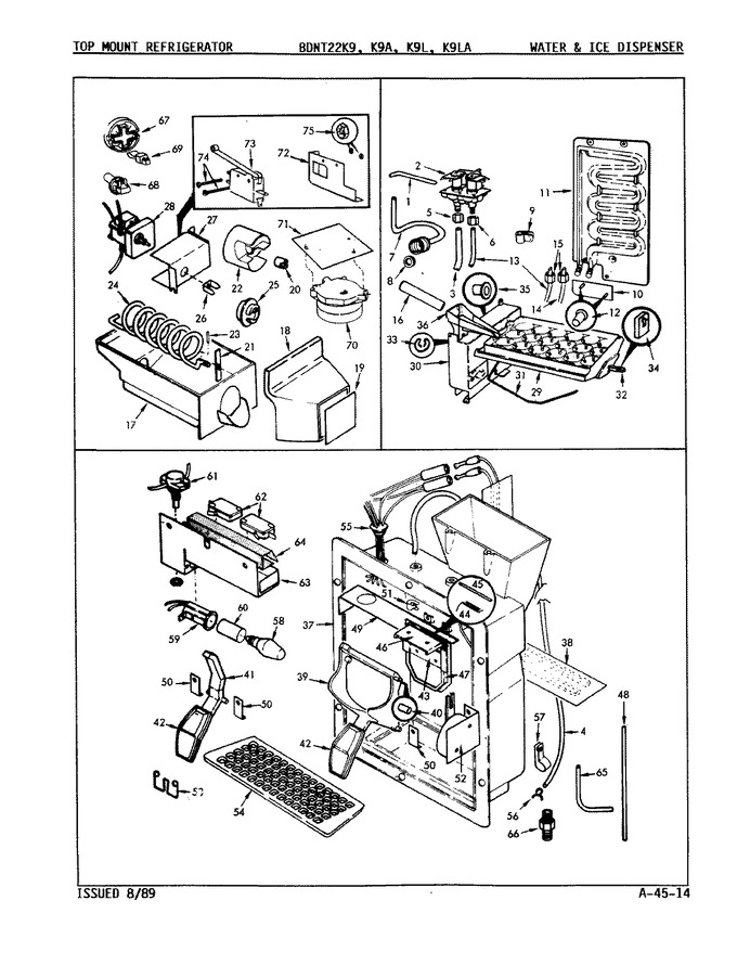 Diagram for BDNT22K9 (BOM: 9A55A)