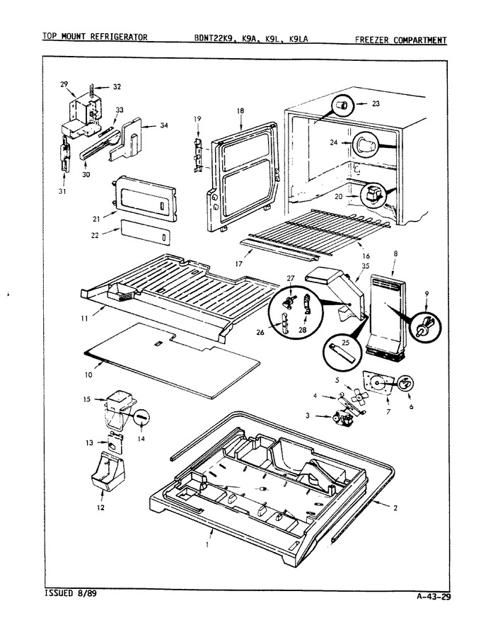 Diagram for BDNT22K9LA (BOM: 9A58B)