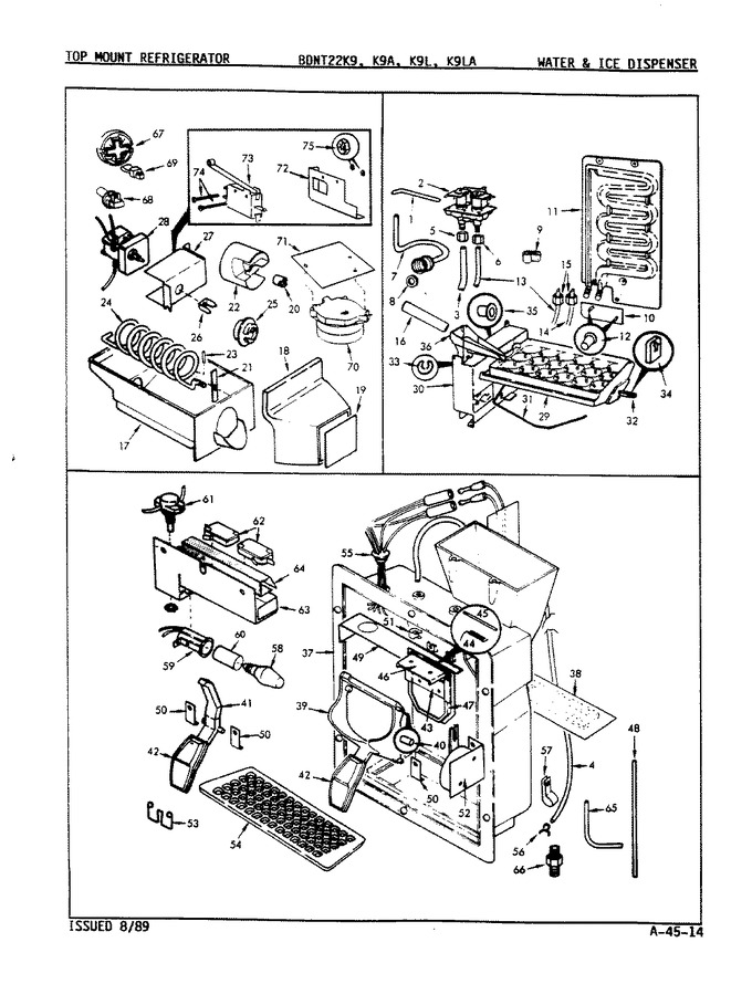 Diagram for BDNT22K9LA (BOM: 9A58B)