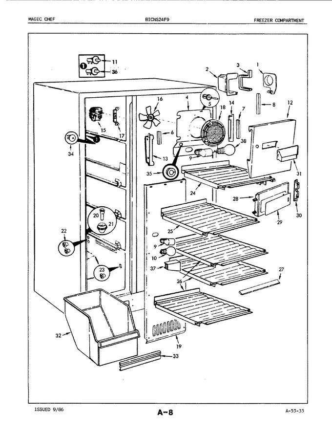 Diagram for BICNS24F9H (BOM: 5L54B)