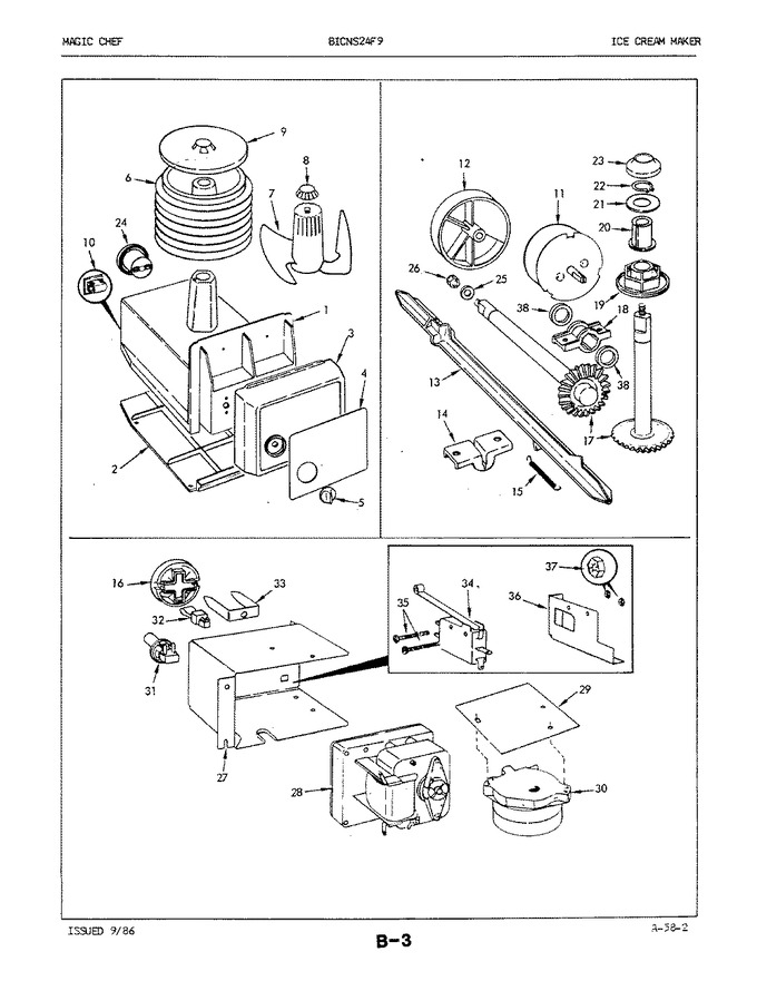 Diagram for BICNS24F9H (BOM: 5L54B)