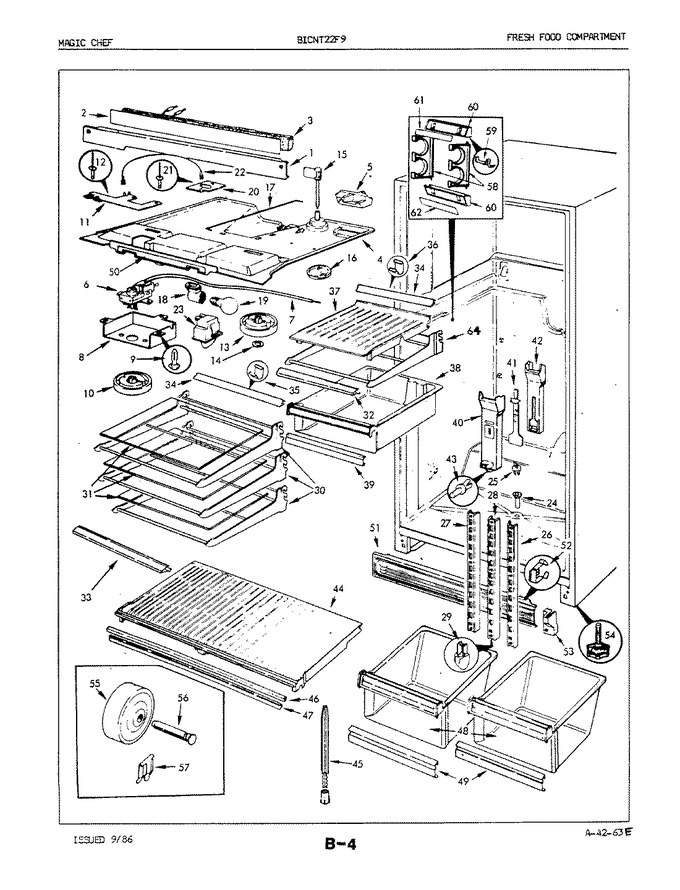 Diagram for BICNT22F9 (BOM: 5B54A)