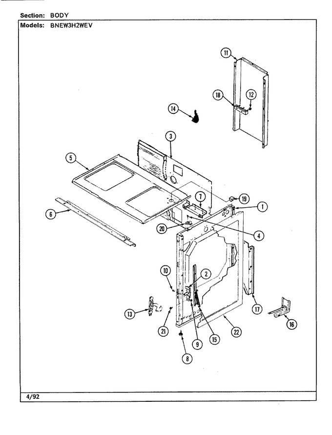 Diagram for BNEW3H2WEV
