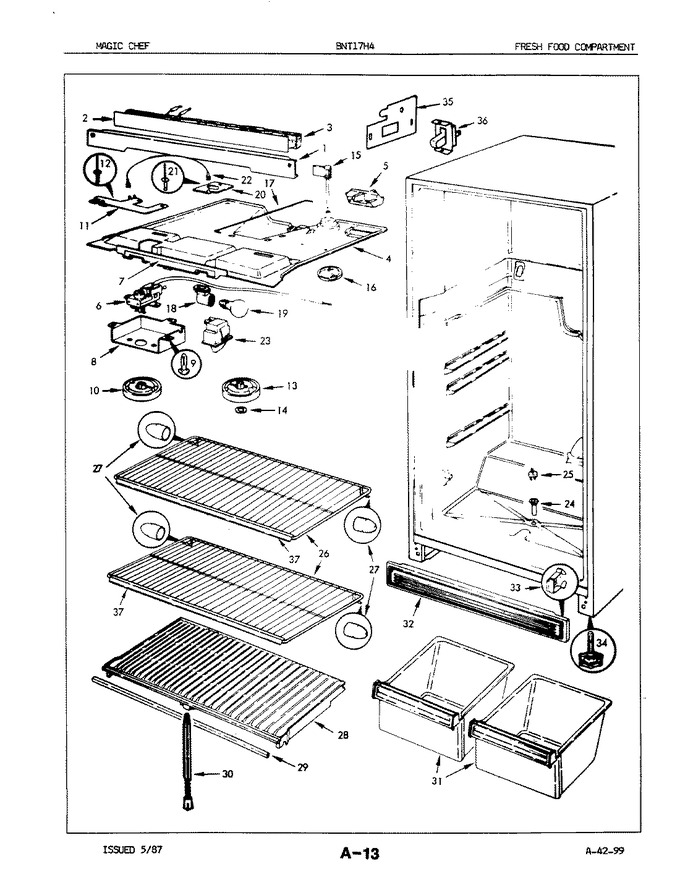 Diagram for BNT17H4A (BOM: 7A68A)