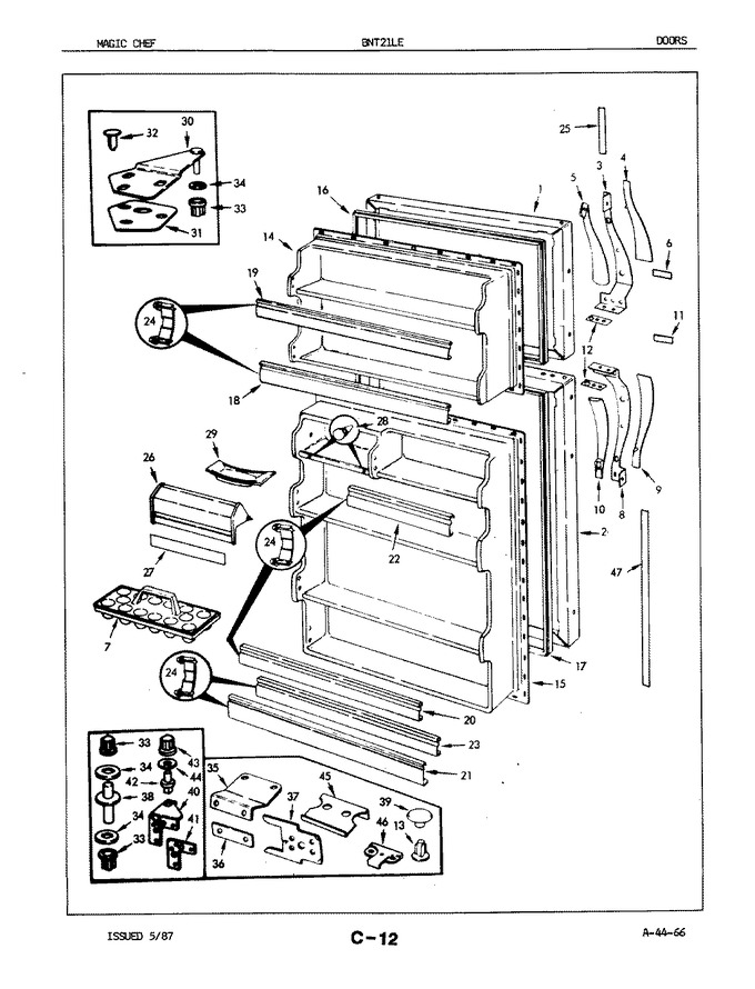Diagram for BNT21LEA (BOM: 5A47A)