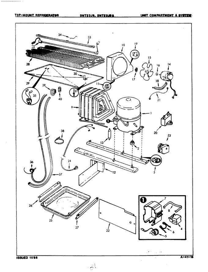 Diagram for BNT23J9 (BOM: 8A21A)