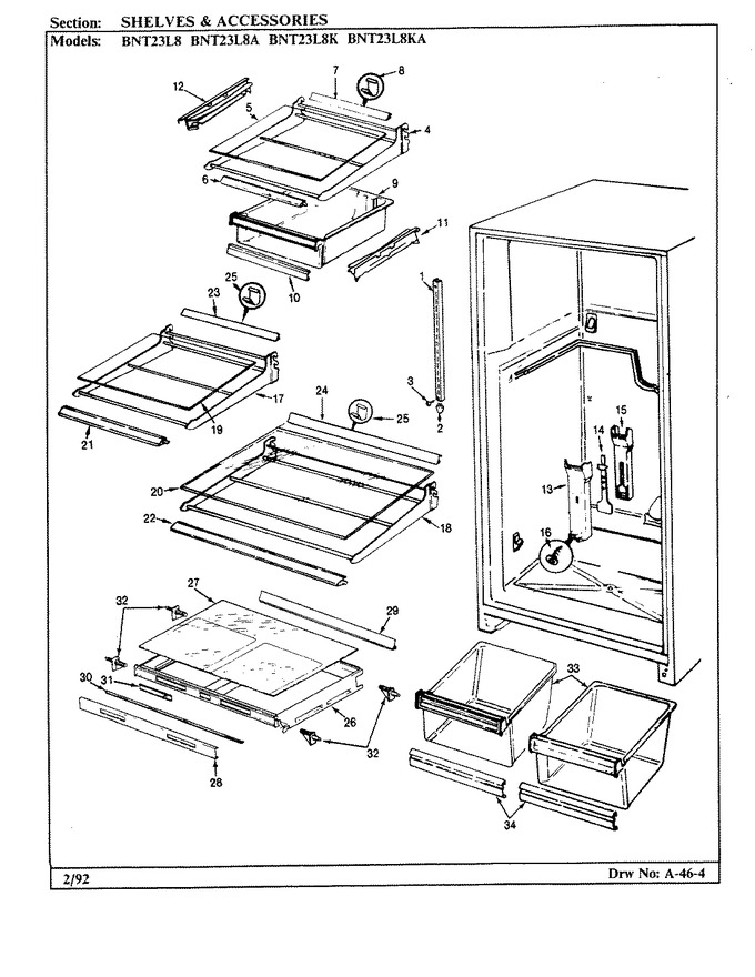 Diagram for BNT23L8KA (BOM: BL96B)