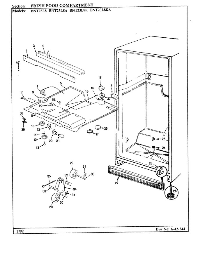 Diagram for BNT23L8KA (BOM: BL96B)