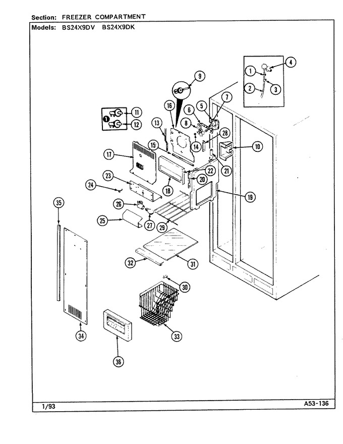Diagram for BS24X9DK (BOM: DN92A)