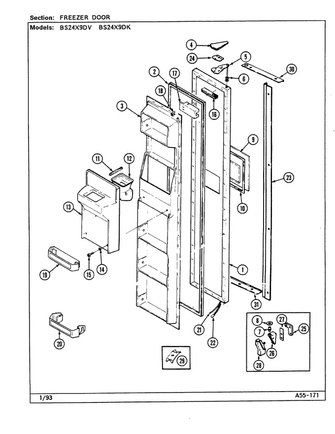 Diagram for BS24X9DK (BOM: DN92A)