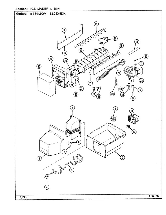 Diagram for BS24X9DK (BOM: DN92A)