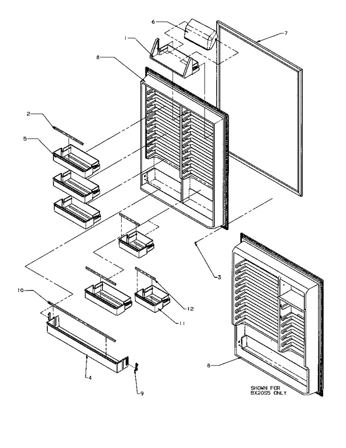 Diagram for BXI22S5W (BOM: P1196601W W)