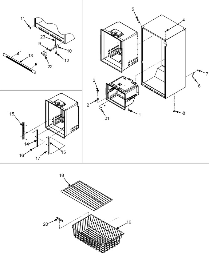 Diagram for DRB2201CW (BOM: PDRB2201CW0)