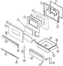 Diagram for 03 - Door/drawer (ser. Pre. 21)
