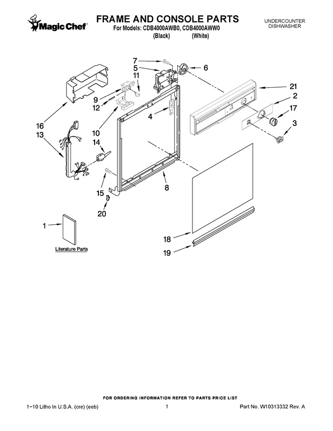 Diagram for CDB4000AWB0