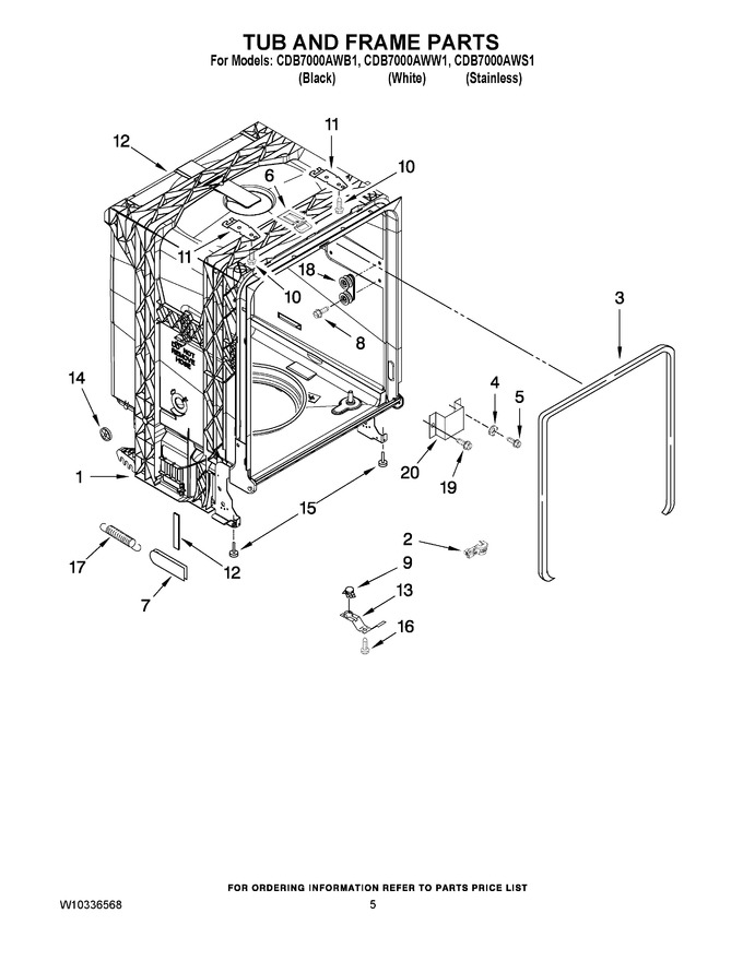 Diagram for CDB7000AWW1