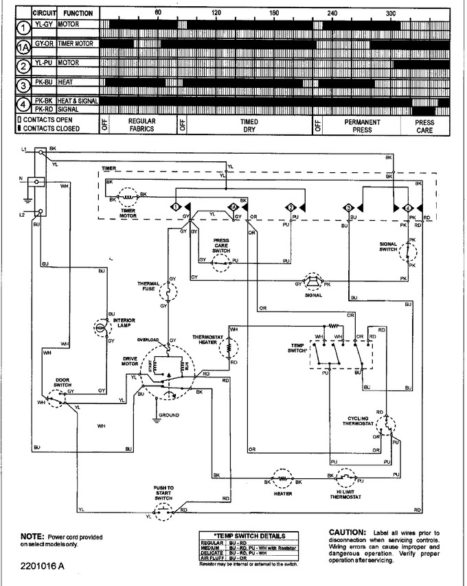 Diagram for SDE305DAYW